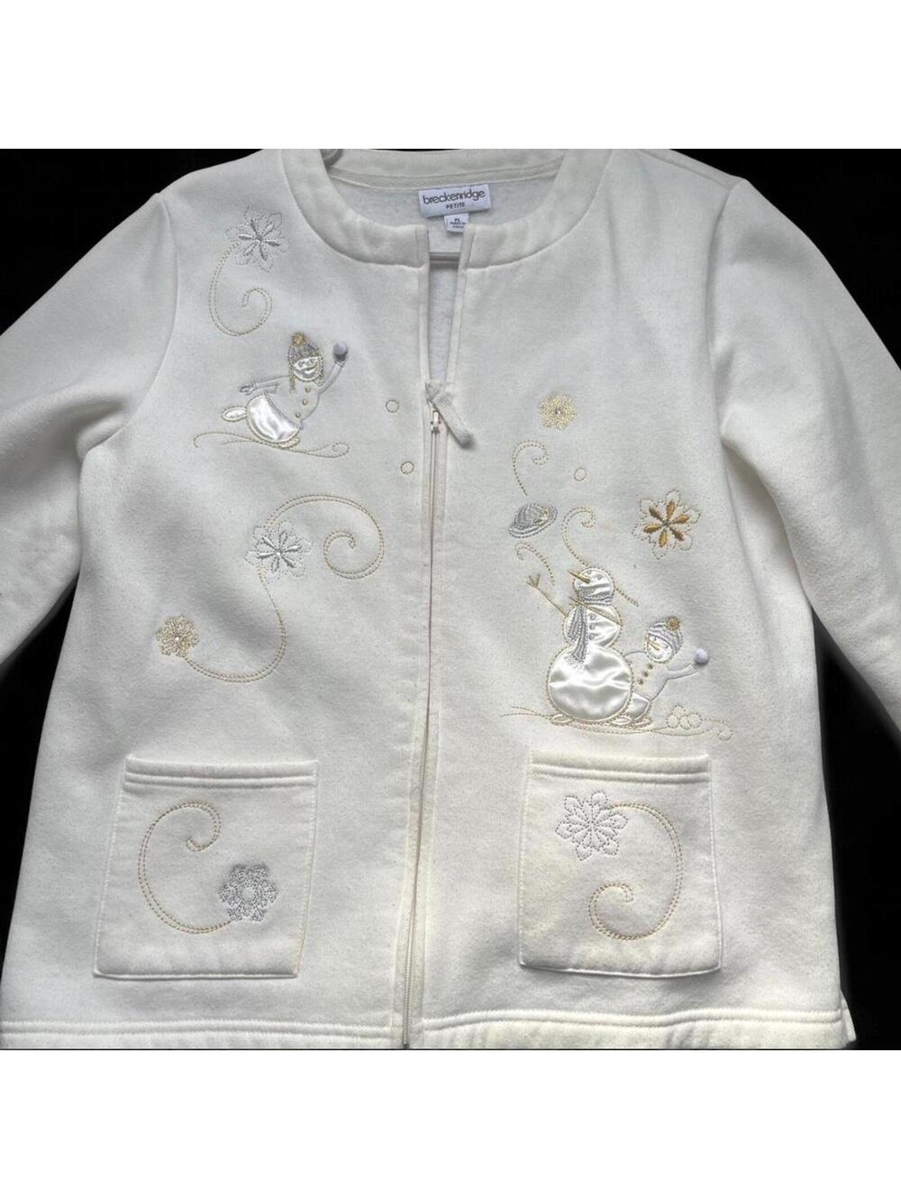 American Vintage Women's Cream and White Jacket